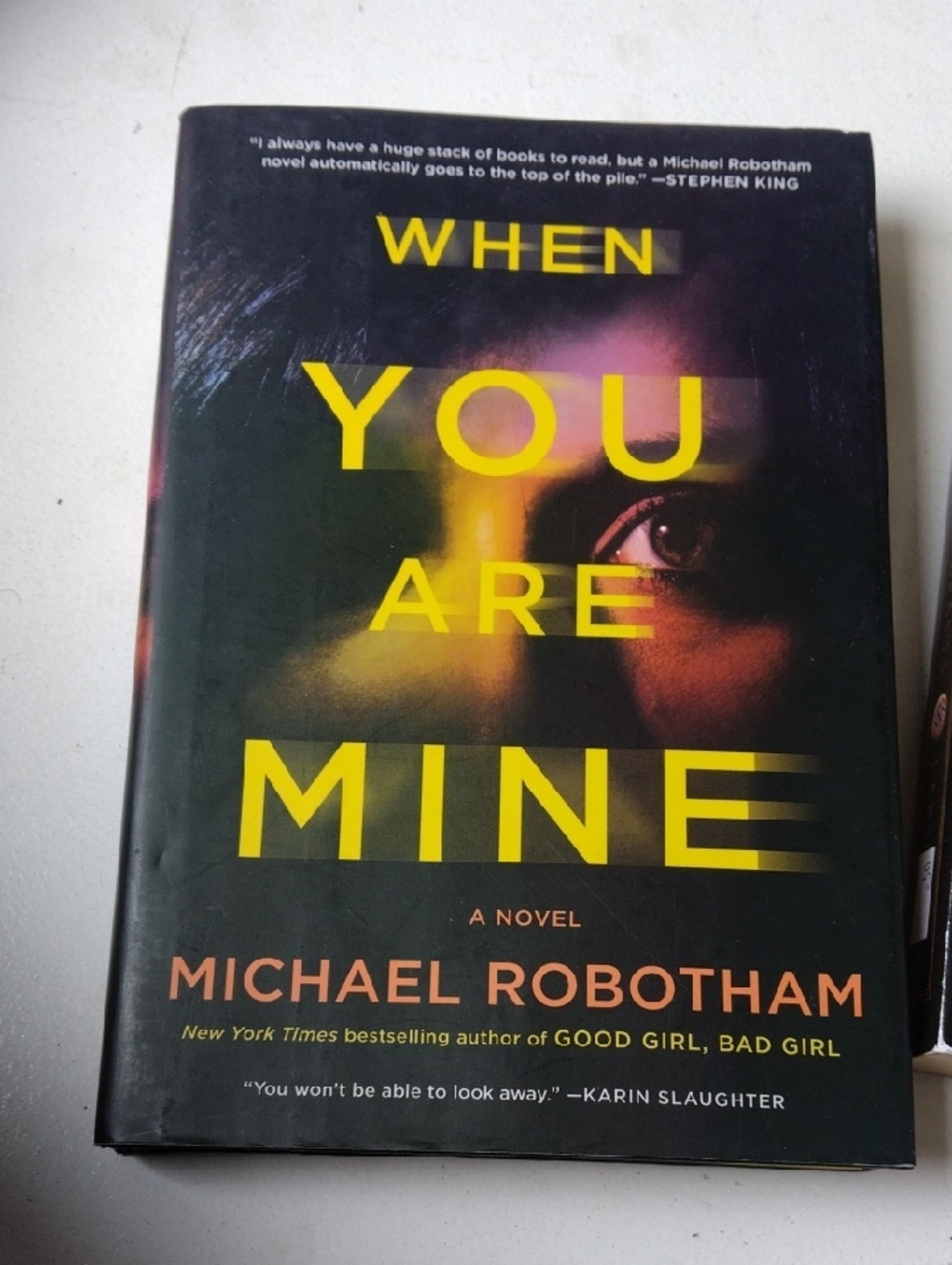 When You Are Mine by Michael Robotham - Black & Yellow Hardcover